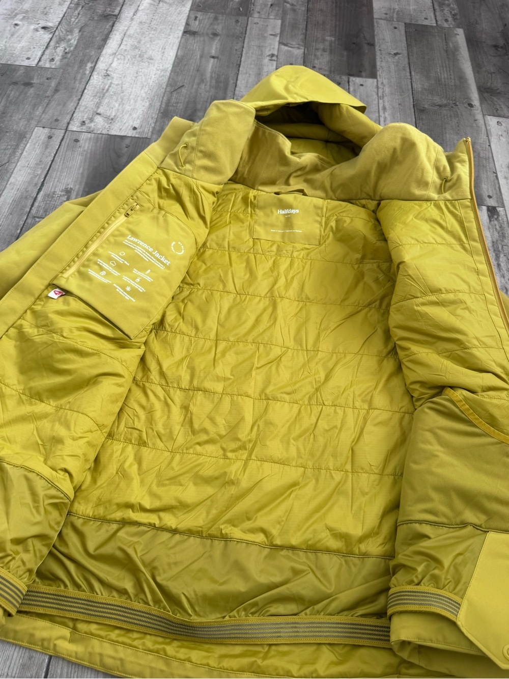 Halfdays Lawrence Ski Jacket Lightning Yellow Primaloft Women’s 1X NWOT - Picture 7 of 8